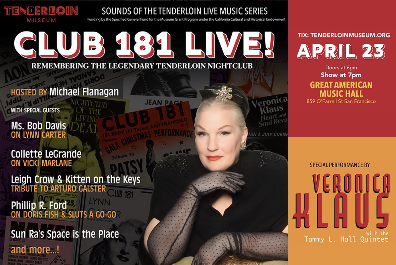 Tenderloin Museum Presents: Club 181 Live!