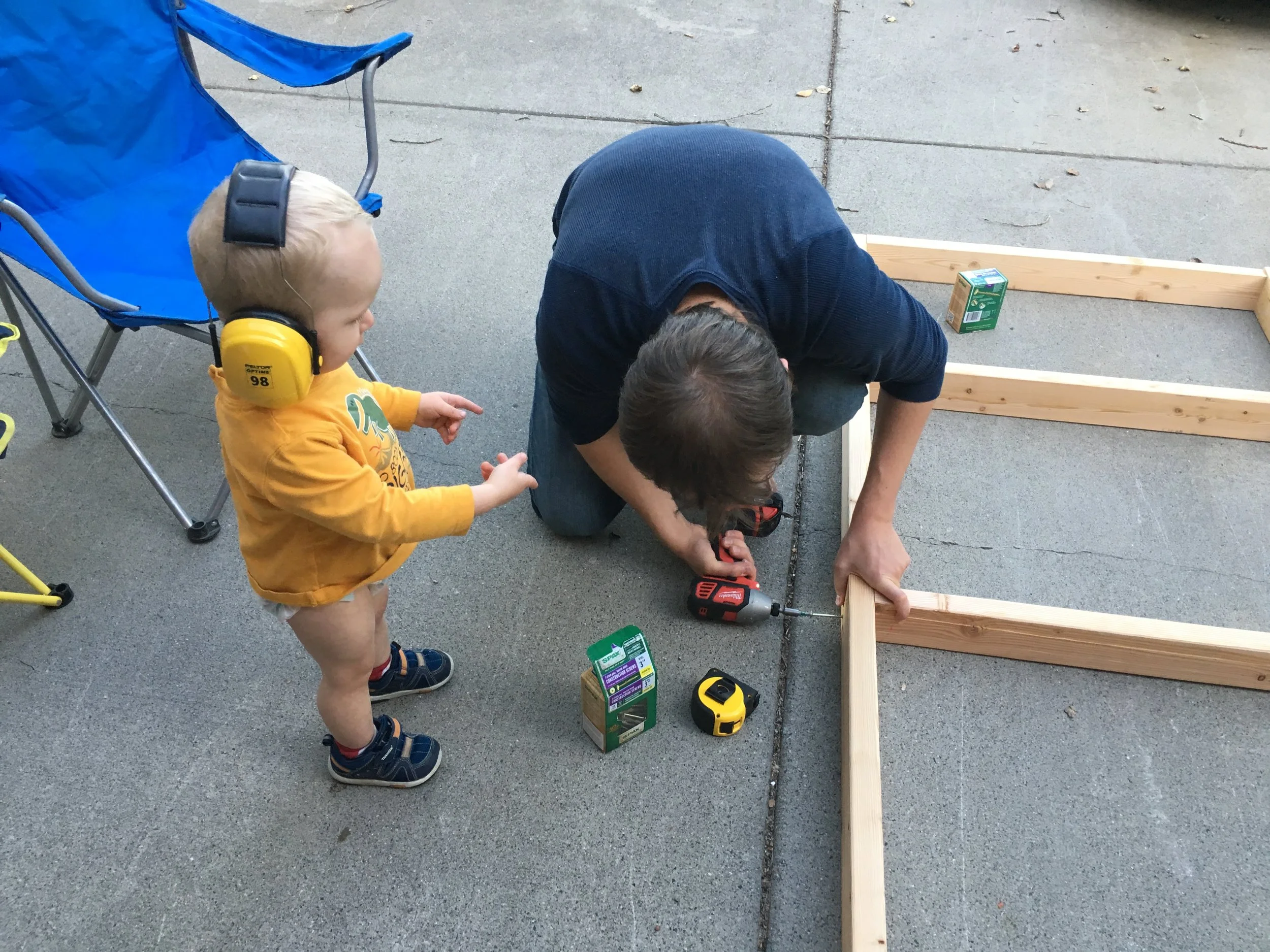  The boss, telling me how it's done. 