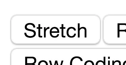 Click the Stretch button to begin sizing the knot. The Resize button next to it changes the mode back to changing the number of rows and columns. 