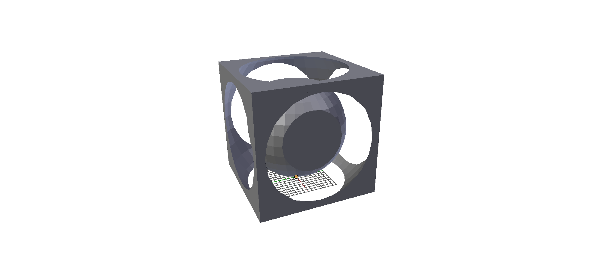 Screenshot of the final output from the commands above viewed in Blender.