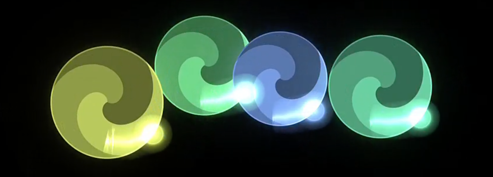 Bounce can handle as many simultaneous touches as your device can handle (5 on iPhone and 11 on iPad).
