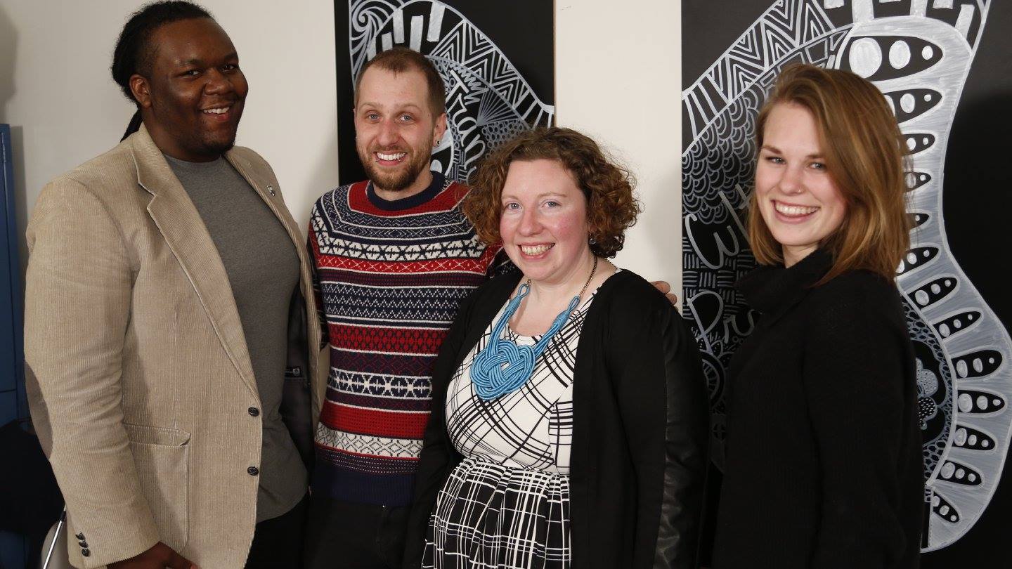 TCP Team Members! Reggie Williams, Matthew Feener, Cara Berg Powers, and Amy Melena. 