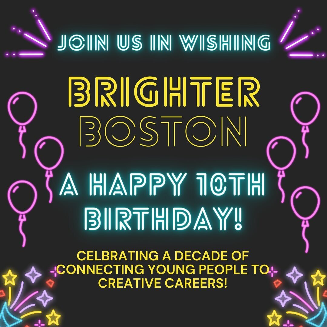 MPC Member @BrighterBoston is turning 10 years old!! Such a special non-profit connecting Boston&rsquo;s young adults to careers in live entertainment. Please join us in wishing them a Happy Birthday. 

Check out their work and grab tickets to their 