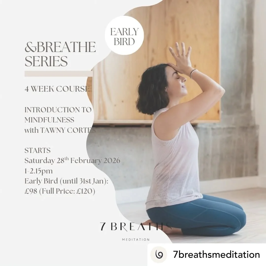 I&rsquo;m so excited to be offering this mindfulness course in the calming space of @7breathsmeditation 

Join me if you can 💙

&bull; @7breathsmeditation 7BREATHS

NEW &amp;BREATHE SERIES!

We begin the New Year with our first 4 week course at 7Bre