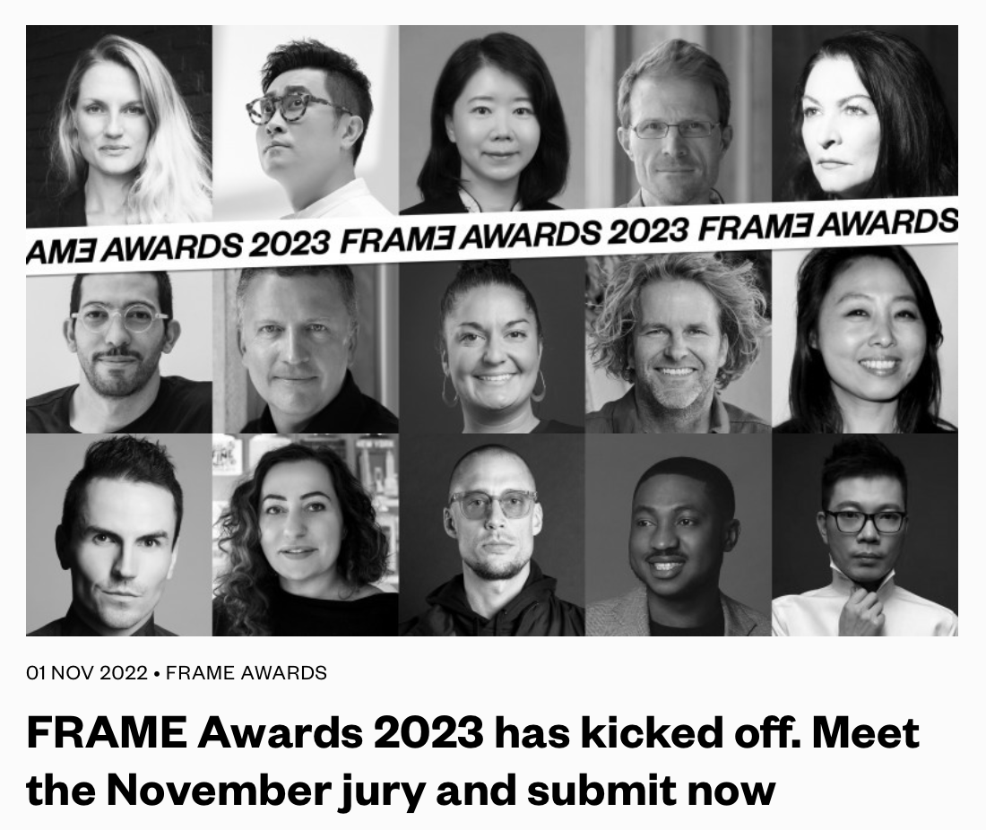 FRAME AWARDS Juror | Nov 23'