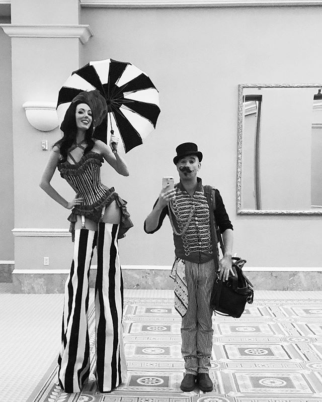 Frankie has a secret. She’s way taller than you thought. 😝 Dusting off the ol’ stilts to work the Offcial Andretti Autosport Indy500 party this week!
#strangeforhire