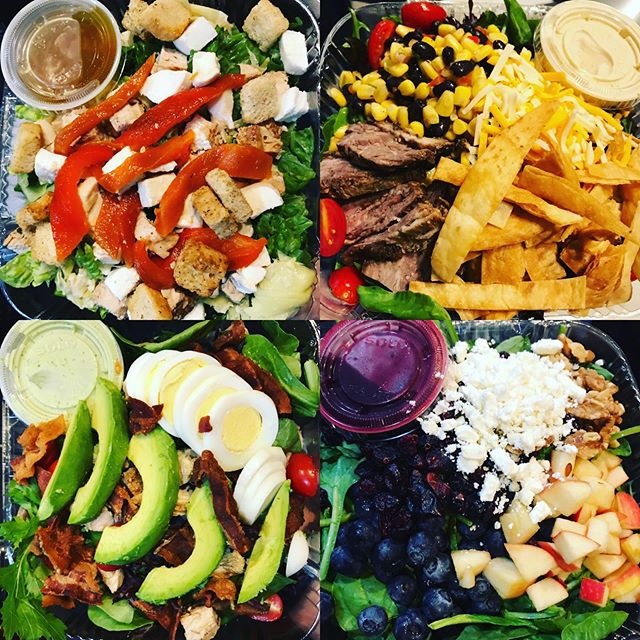 Assorted boxed salads for HP &amp; Google ❤️💛💚💙