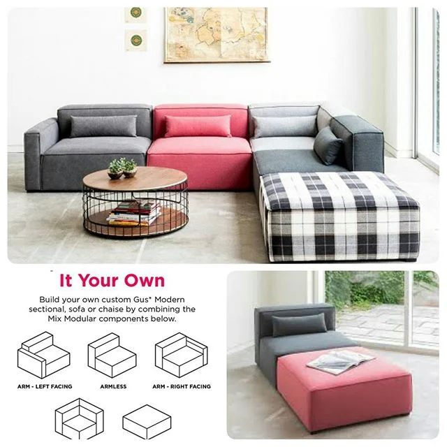 One of our favorite new GusModern collections, the mix and match Mix Modular line. Pick one, pick them all.  Best part, for a limited time only ALL Gus order's are 15% off!
#GrowModern #mixnmatch #makeityourown #zingideafactory 