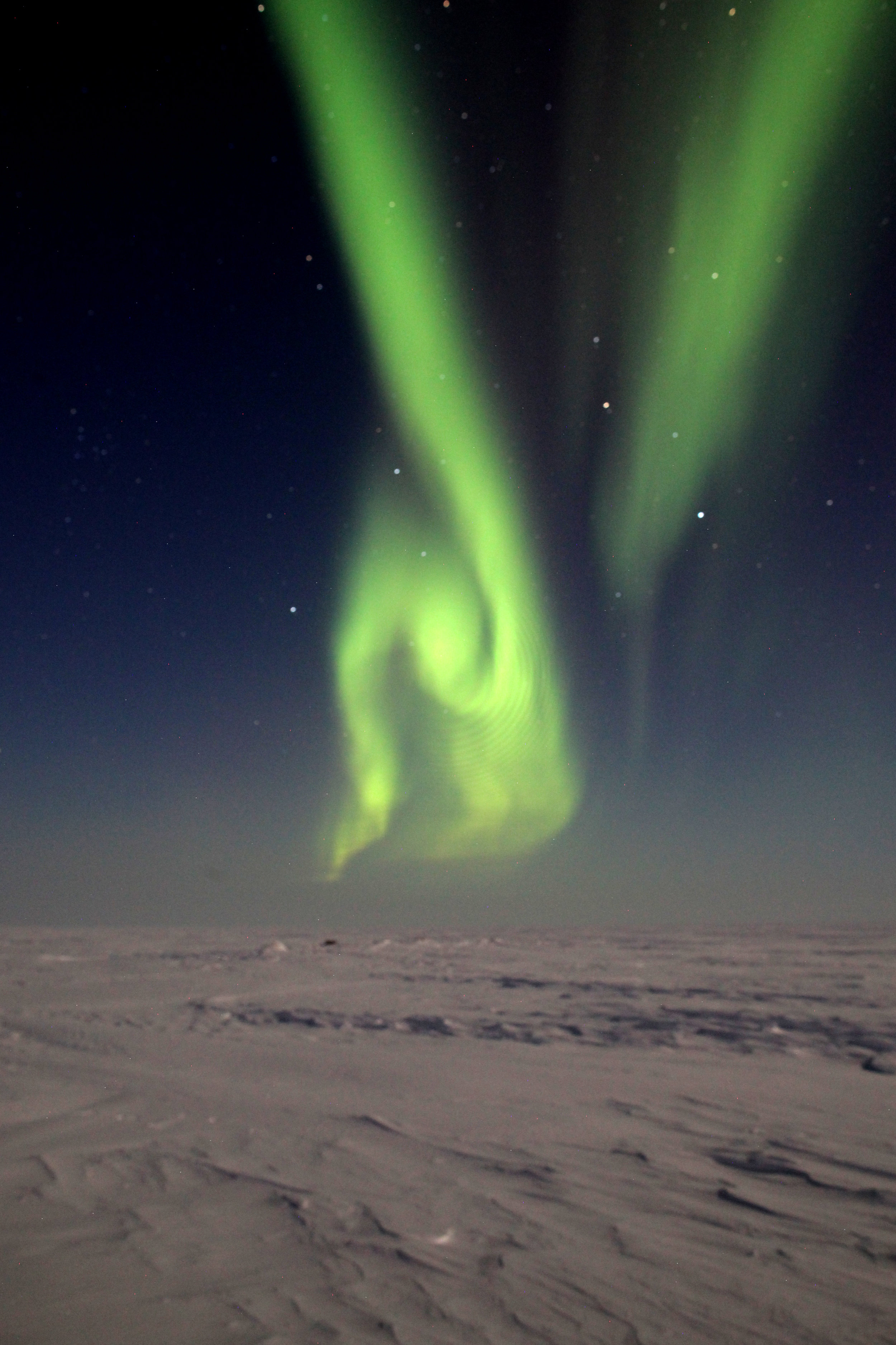 Ice911 Research team viewing the Northern Lights