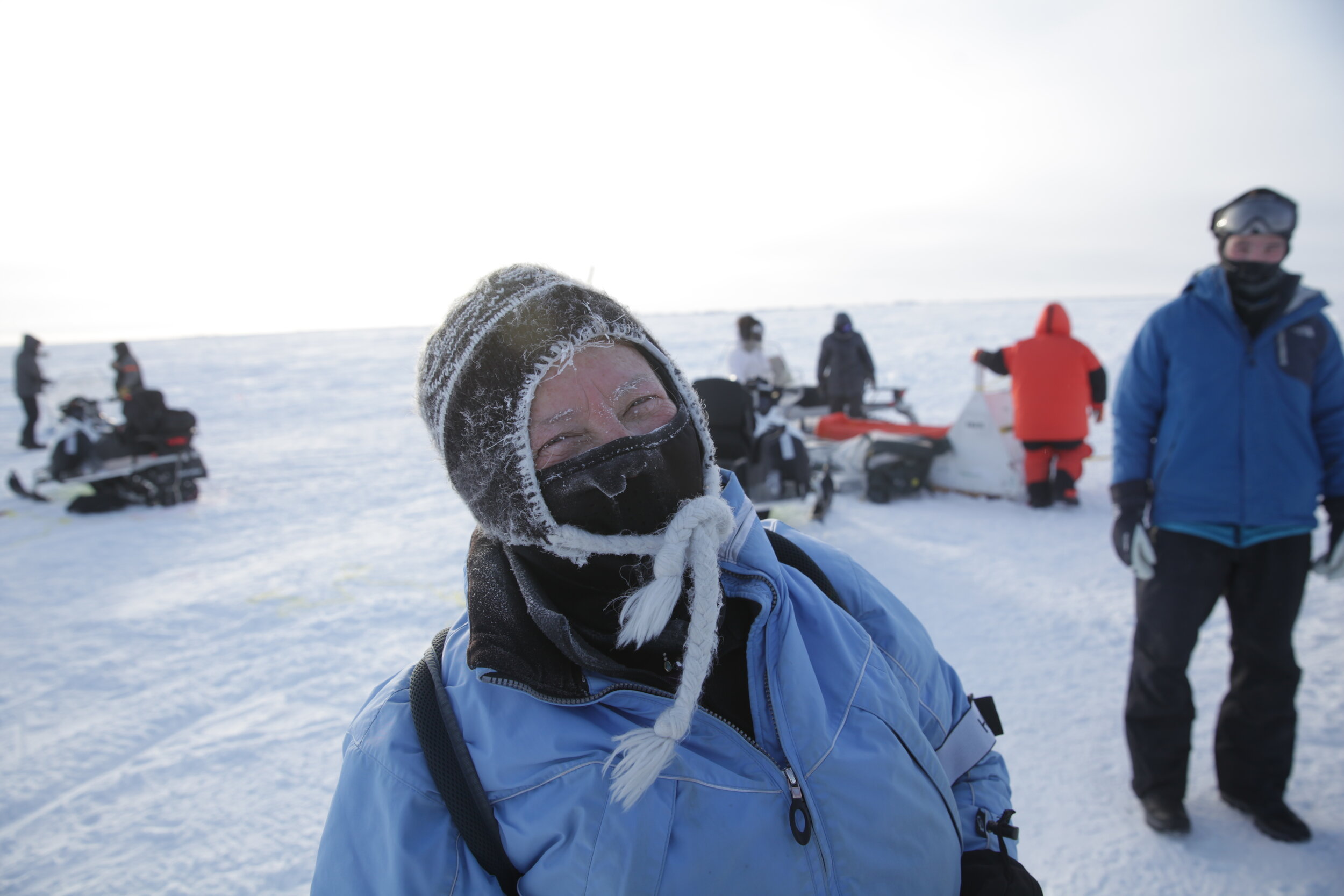 Dr. Leslie Field and team in Utqiaġvik, Alaska