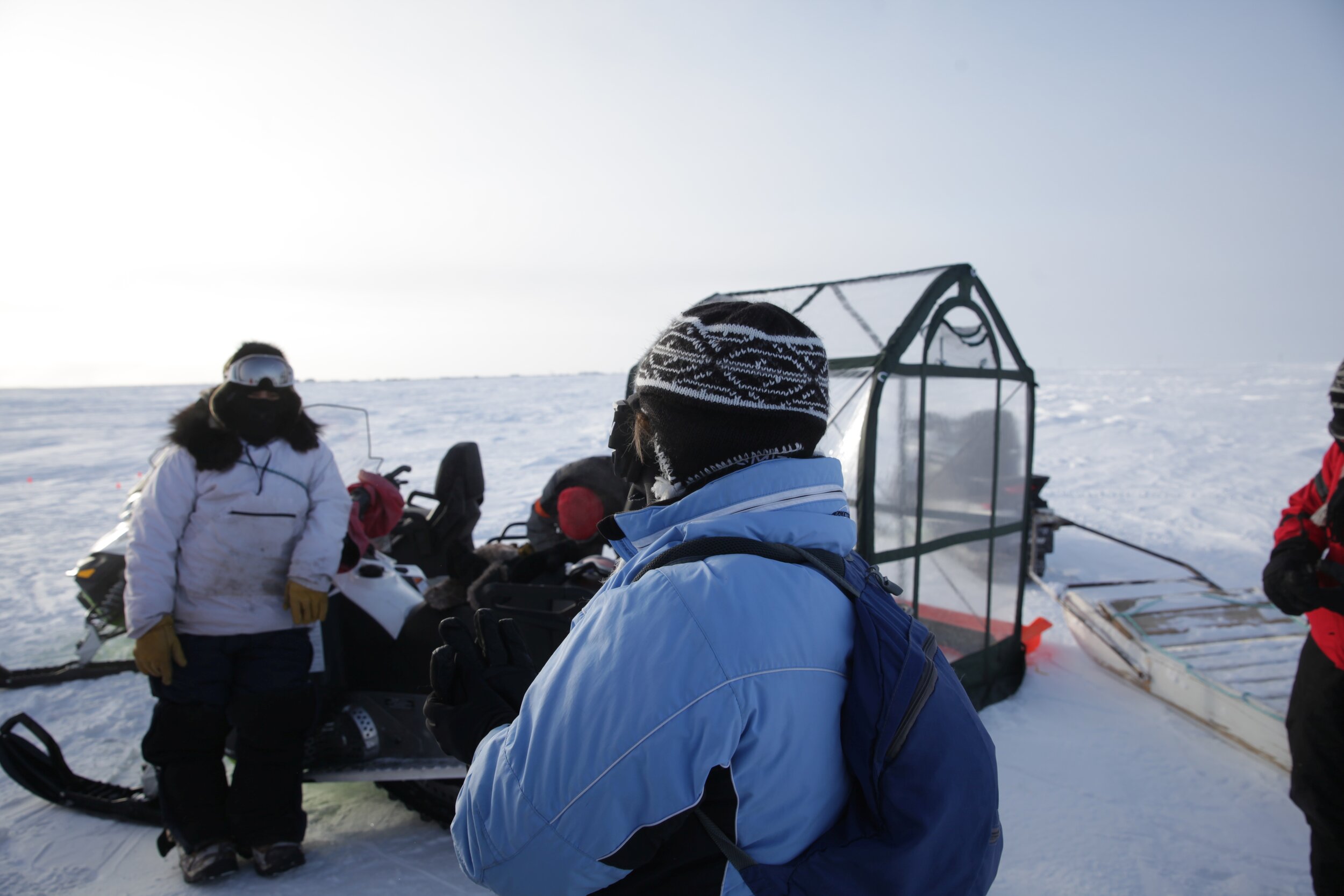 Ice911 team in the Arctic
