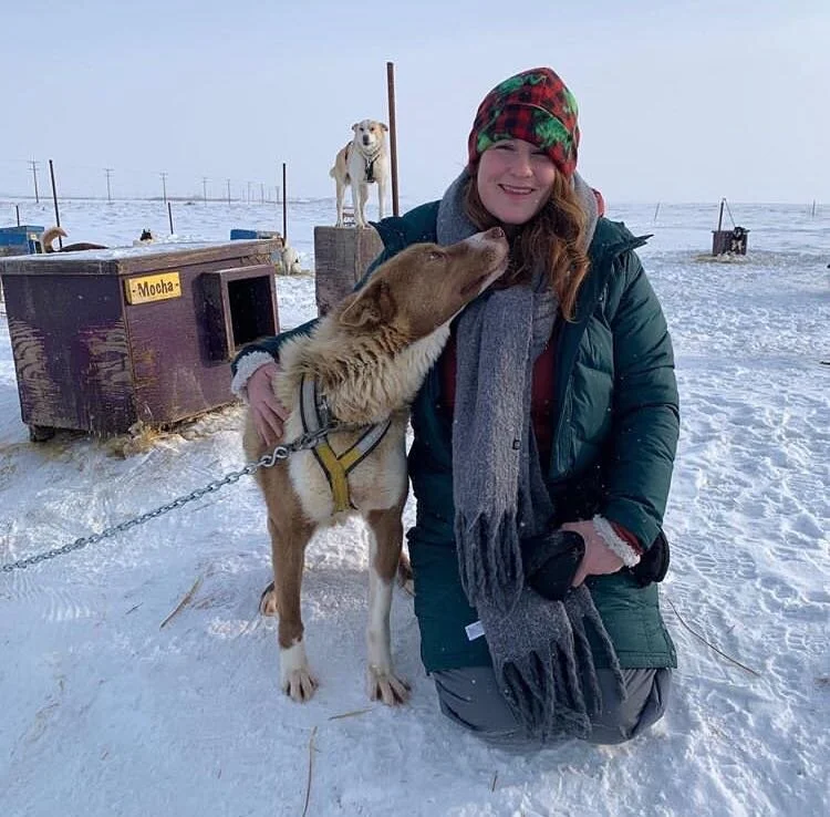 Me with my new best friend, Mocha.