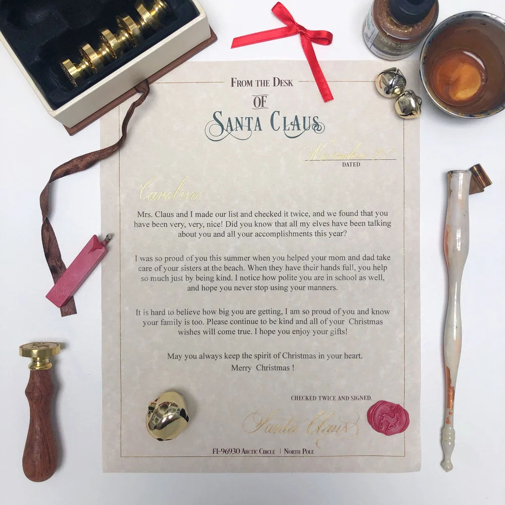 Semi Custom Letter From Santa Jessmith Designs Semi Custom Letter From Santa Jessmith Designs