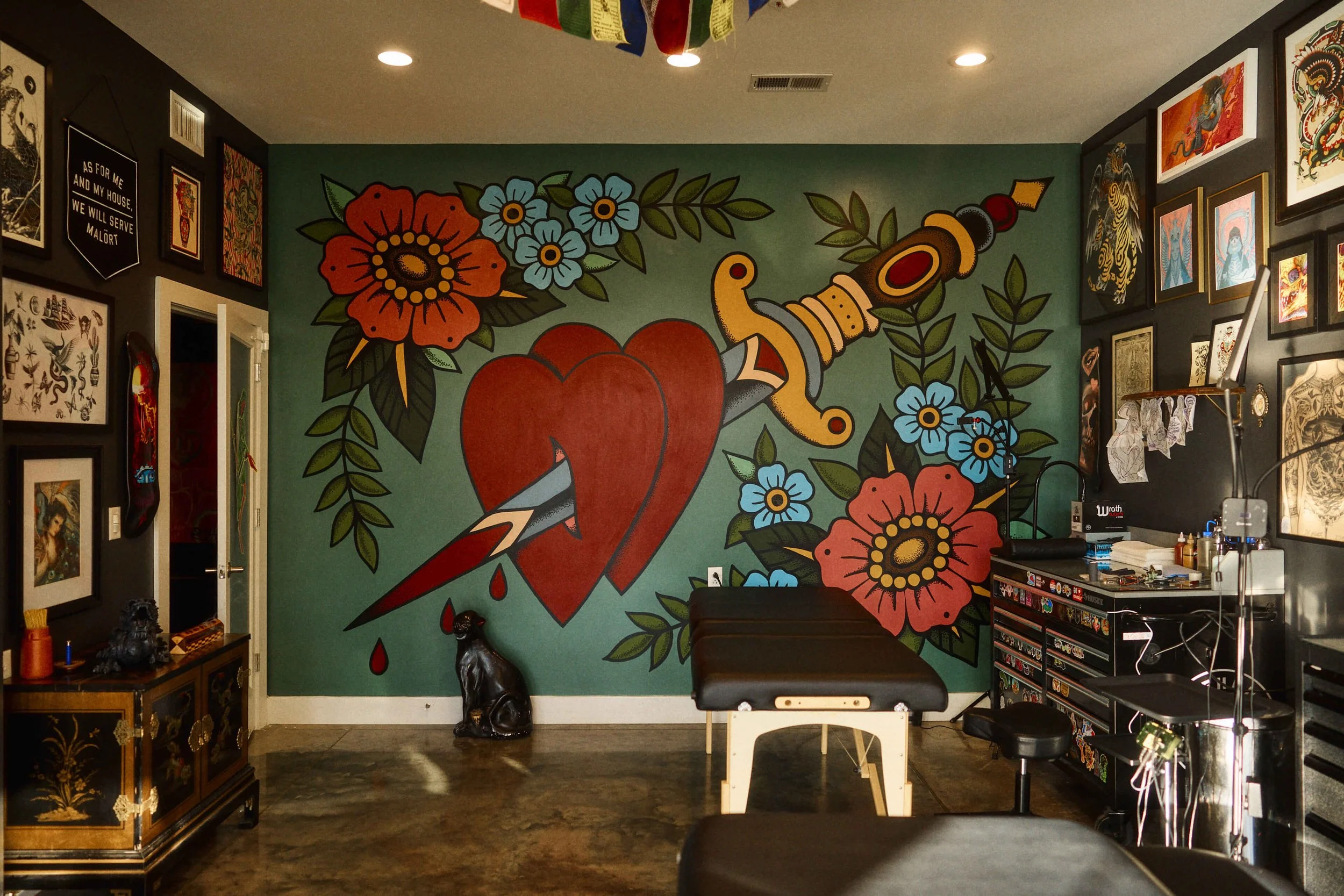 Studio Mural at Safe House Tattoo