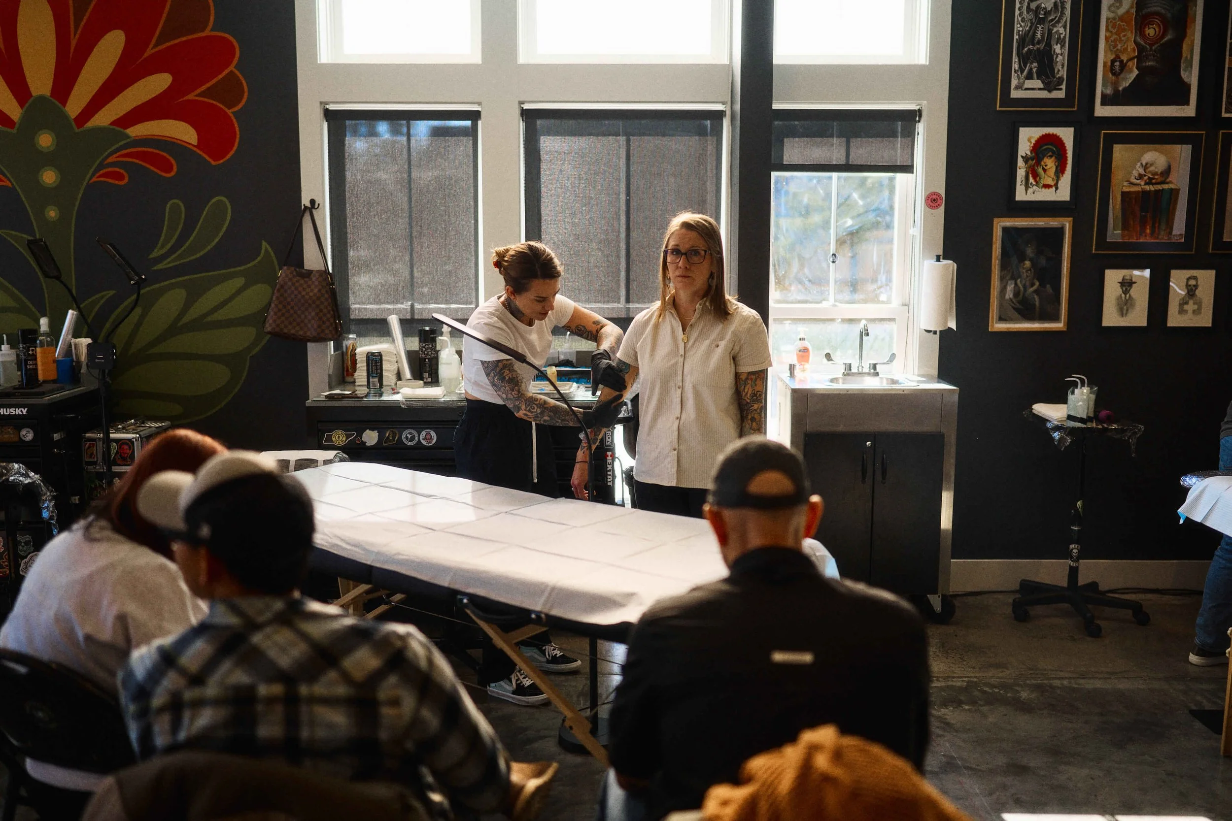 Carrie Cameron with a Client