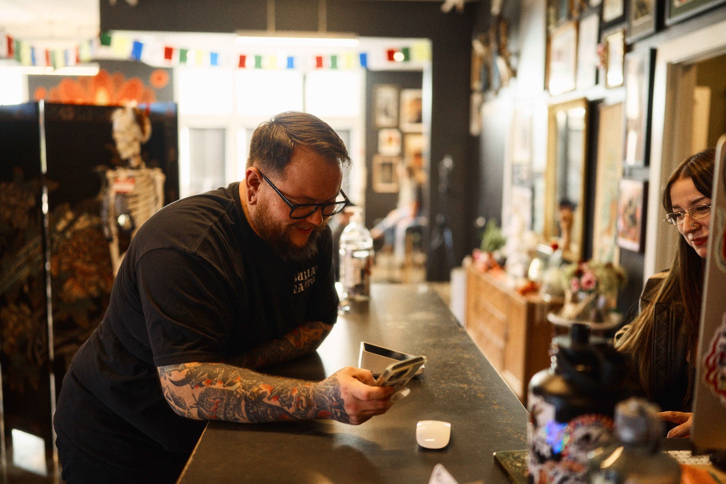 Tattoo Artist Chats with Safe House Staff