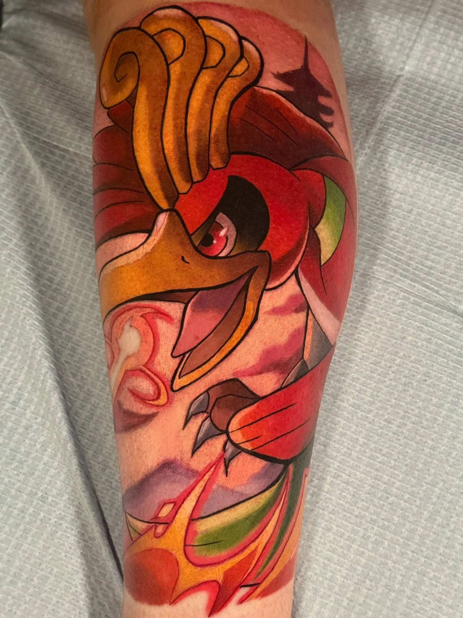 Ho-Oh Pokémon Tattoo by Talon Pinckney