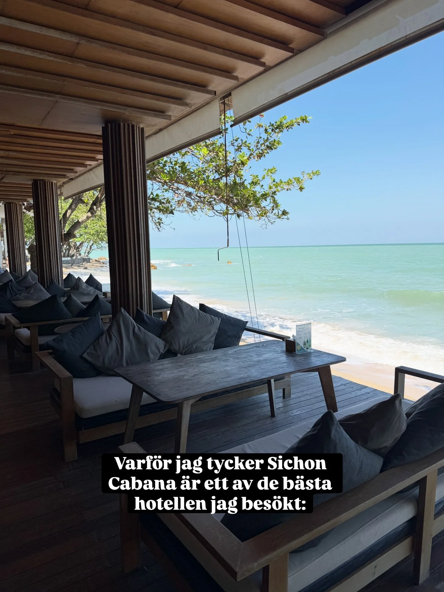 Ett st&auml;lle jag inte borde dela f&ouml;r jag vill ha det f&ouml;r mig sj&auml;lv - men de f&ouml;rtj&auml;nar ocks&aring; att vara fullbokade typ alltid🙏🏻😍 Sichon Cabana &auml;r lyx p&aring; riktigt f&ouml;r mig❤️🇹🇭
(Och till er som fr&aring