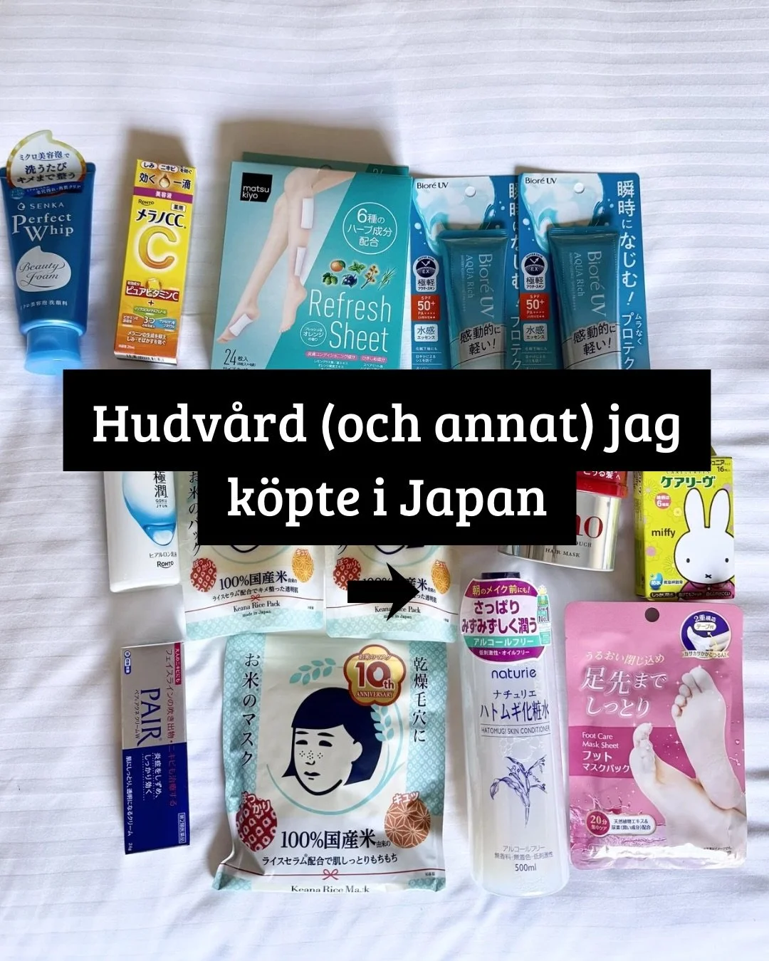 Hudv&aring;rd &auml;r STORT i Japan 🇯🇵 Jag kunde fyllt en hel resv&auml;ska d&aring; priserna &auml;r lika otroliga som produkterna - men fick sansa mig. Rekommenderar butikerna Cosme (spec den i Harujuku, Tokyo) och Matsumoto Kiyoshi💄💅
#japan#sk