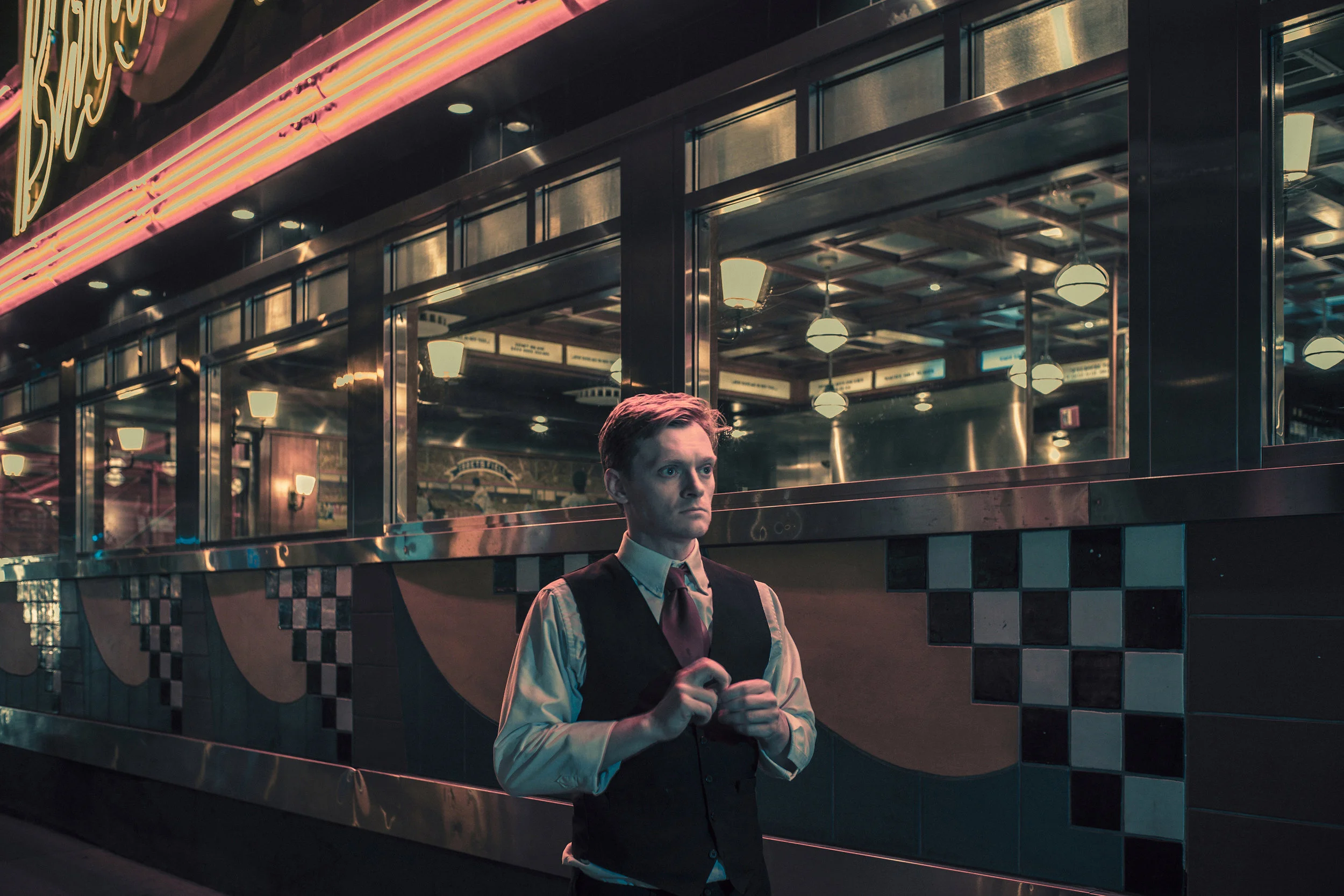 Michael Wetherbee, Actor and Server at Brooklyn Diner, NYC, 2015