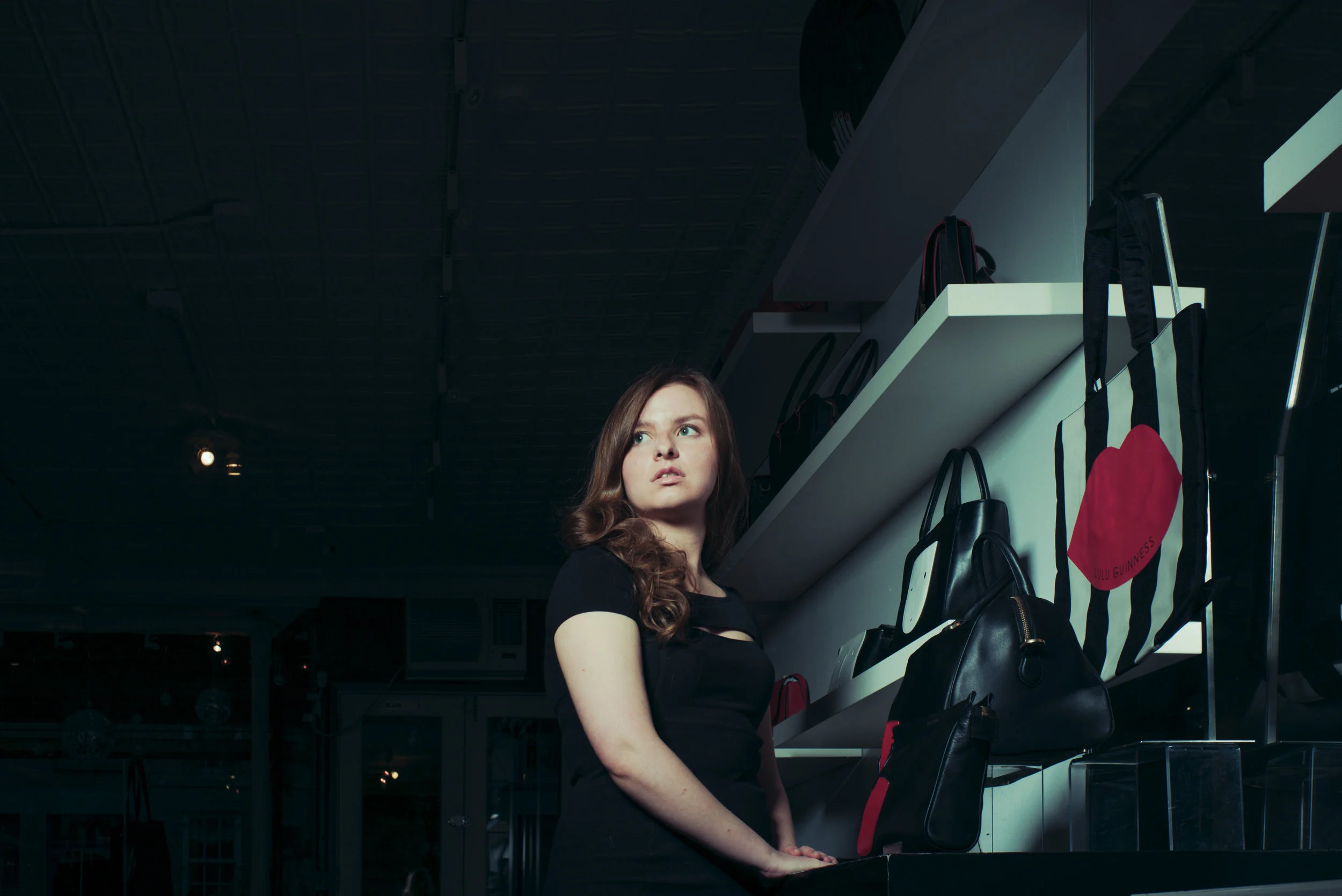 Hillery Baker, Actress & Salespeople at Lulu & Guinness, 2015, NYC