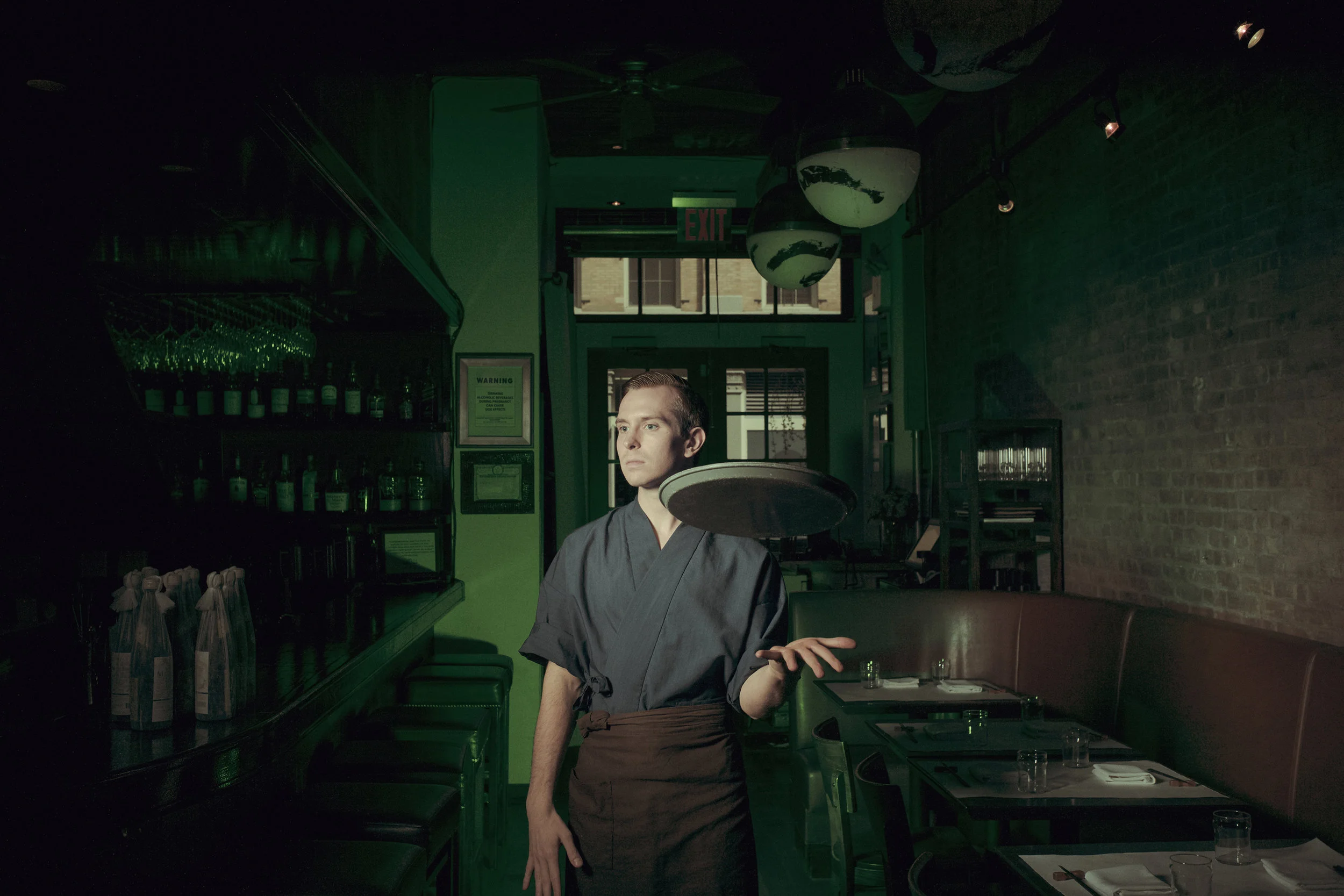 Zach Wachter, Actor & Waiter at Sushi Azabu, NYC, 2015