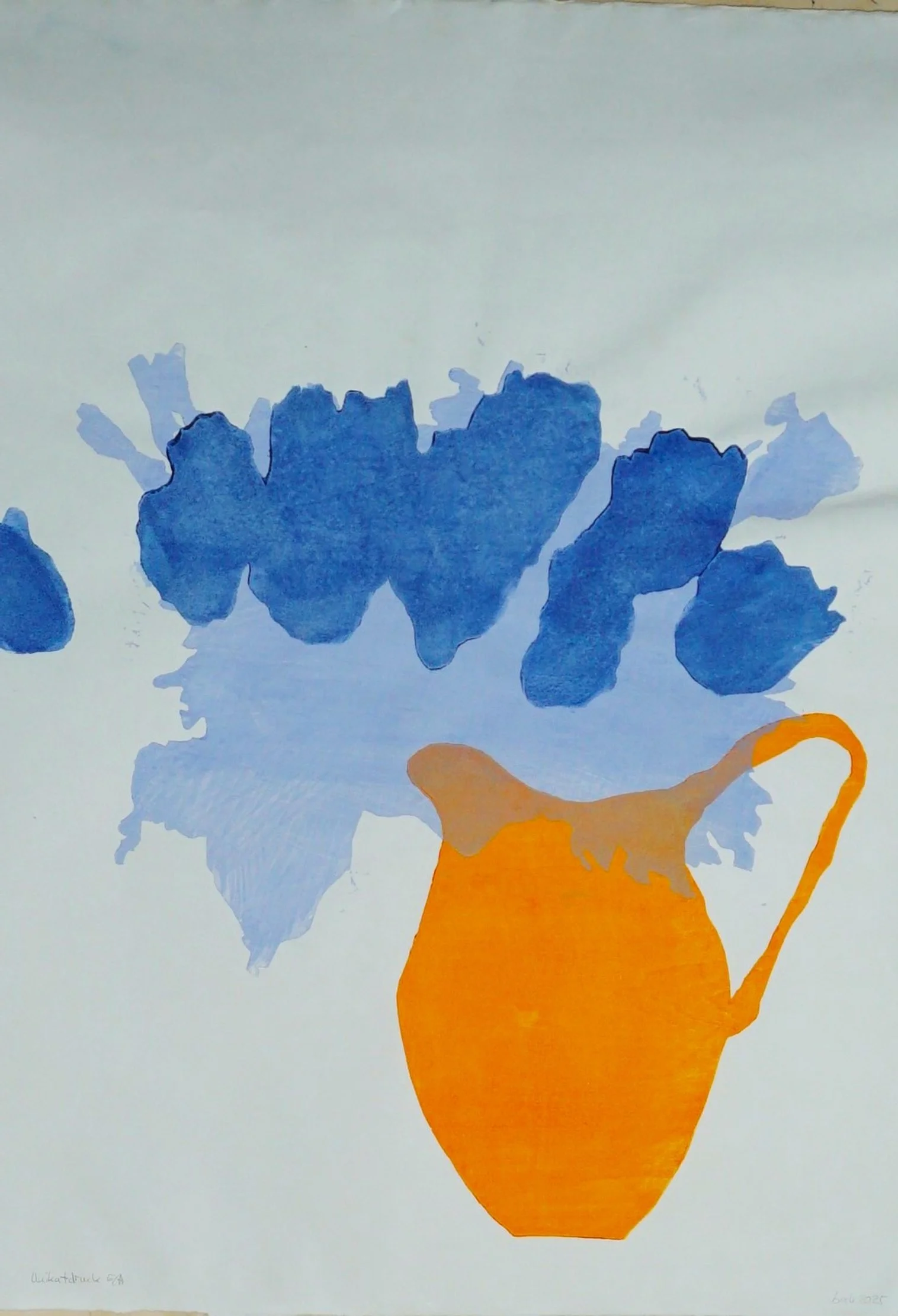  asiatischer Holzschnitt auf Japanpapier, 97×67cm , 2025 