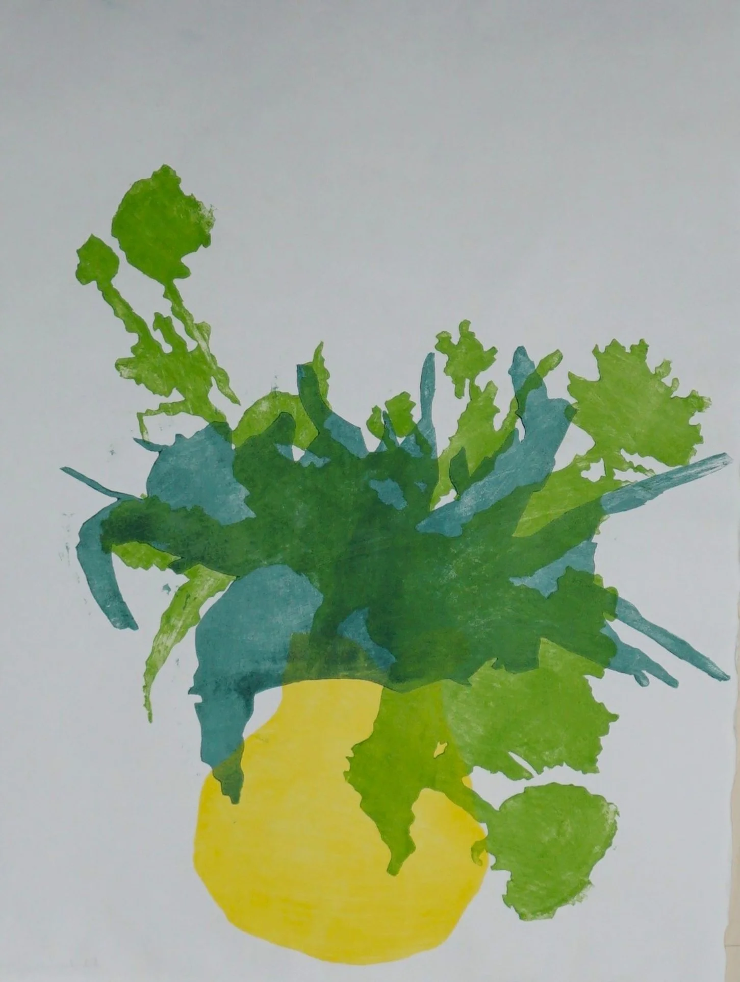  asiatischer Holzschnitt auf Japanpapier, 97×67cm , 2025 