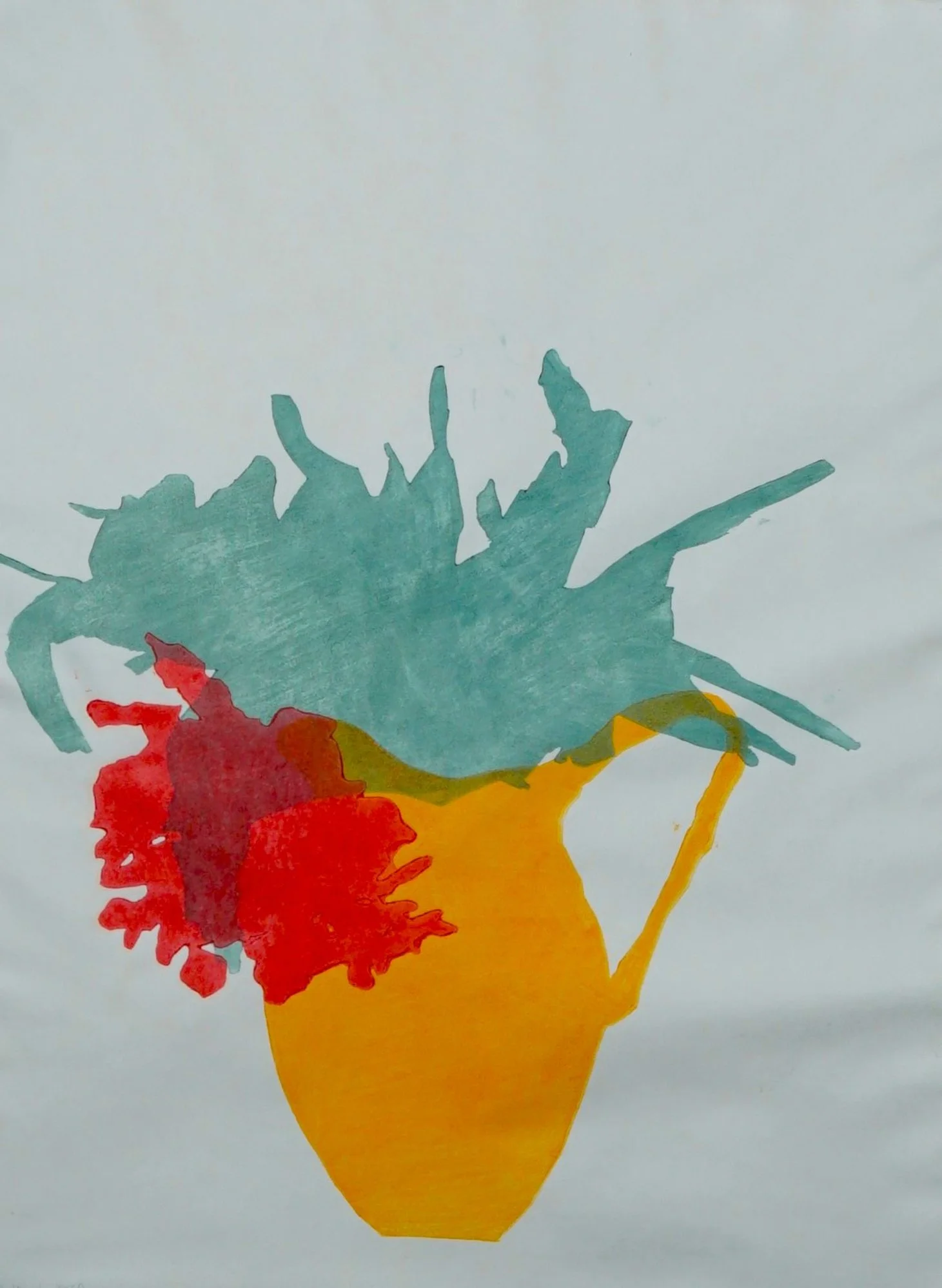  asiatischer Holzschnitt auf Japanpapier, 97×67cm , 2025 