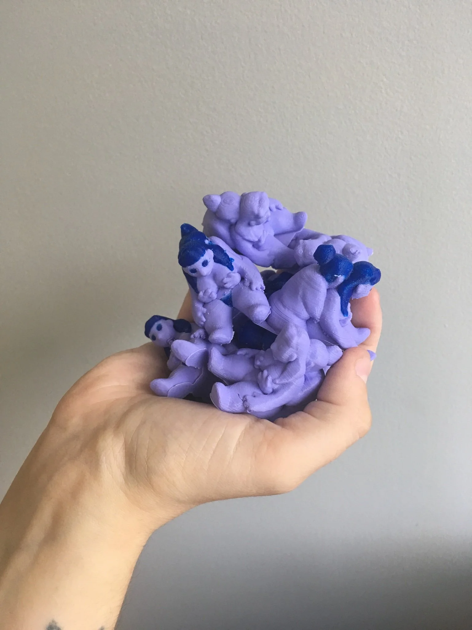 Figure study created in Tinkercad, printed on Ultimaker 3.