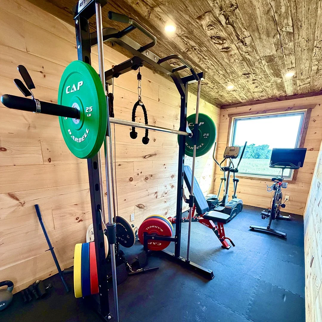 Workout room at Flophouze wellness center