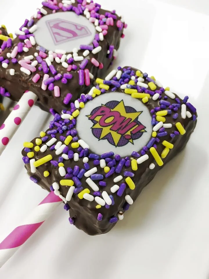 "Superhero" Krispie Pops