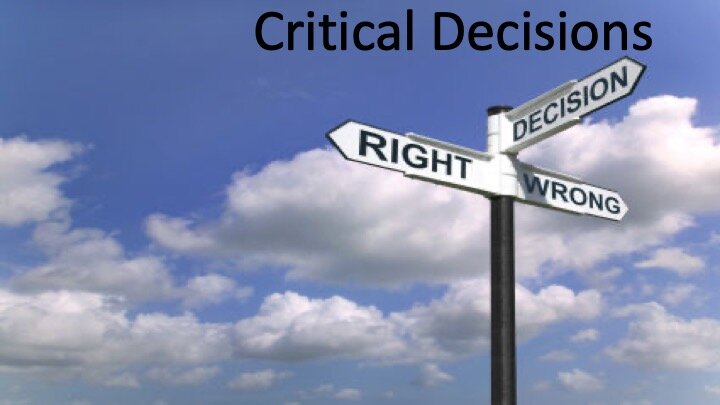 Gary Skinner 11/15/2020 Critical Decisons 