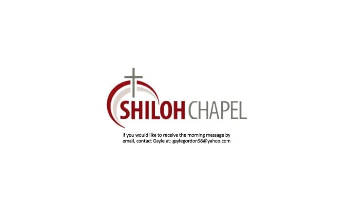 Daily Morning Message 3/11/2021
