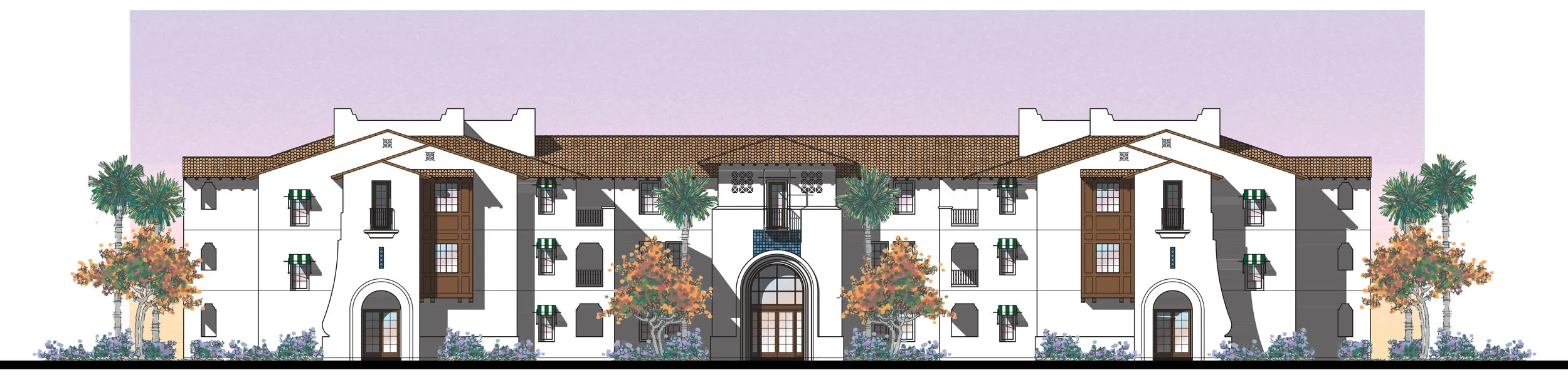 Boutique Hotel: Front Elevation