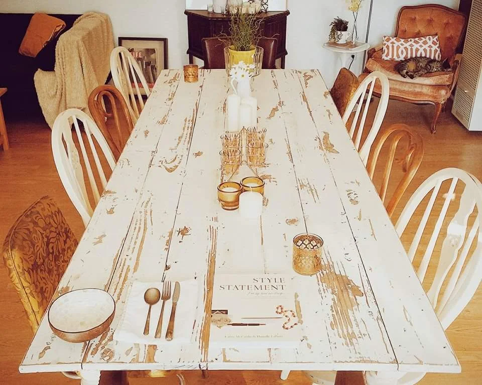 Reclaimed Shabby Chic Farmhouse Table