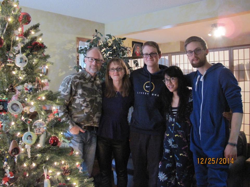Justin and Katrina with Justin's Family in Calgary.