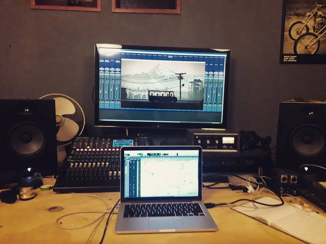 Con tormenta terminando el dise&ntilde;o sonoro y post produccion de sonido de el hermoso cortometraje @choyun_animado por los admirados @rosariolopezfoncea y @sebastianpintoz 
Para nosotros es un placer poder participar de proyectos tan lindos. Much