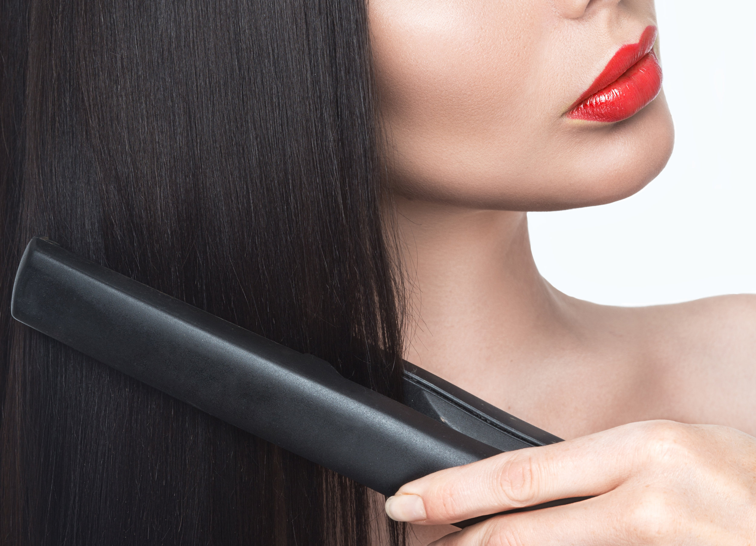 This process includes straightening your hair, this will seal in the protein in your hair. 