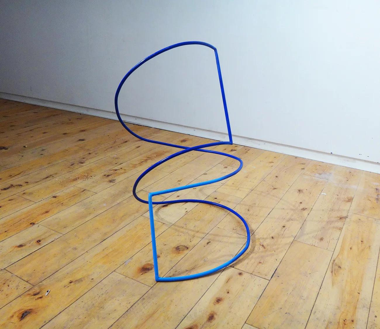 Made at Ox-Bow School of Art and Artists’ Residency; recipient of Portfolio Merit Scholarship, 2019, steel and spray paint
