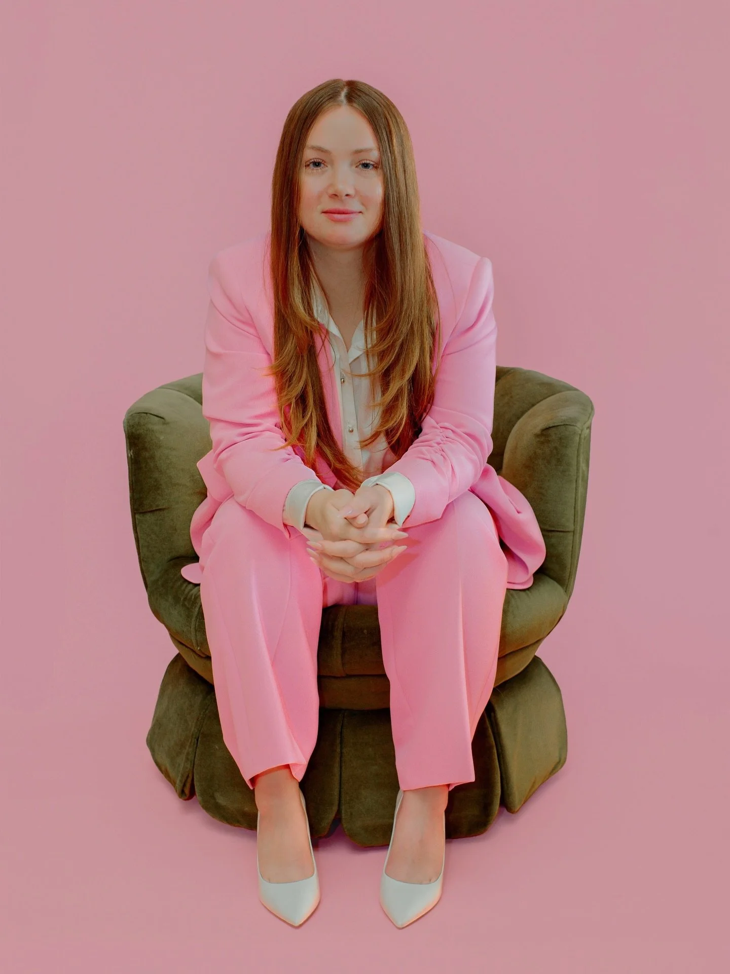 Spreading positivity with a dash of pink and a bright smile!