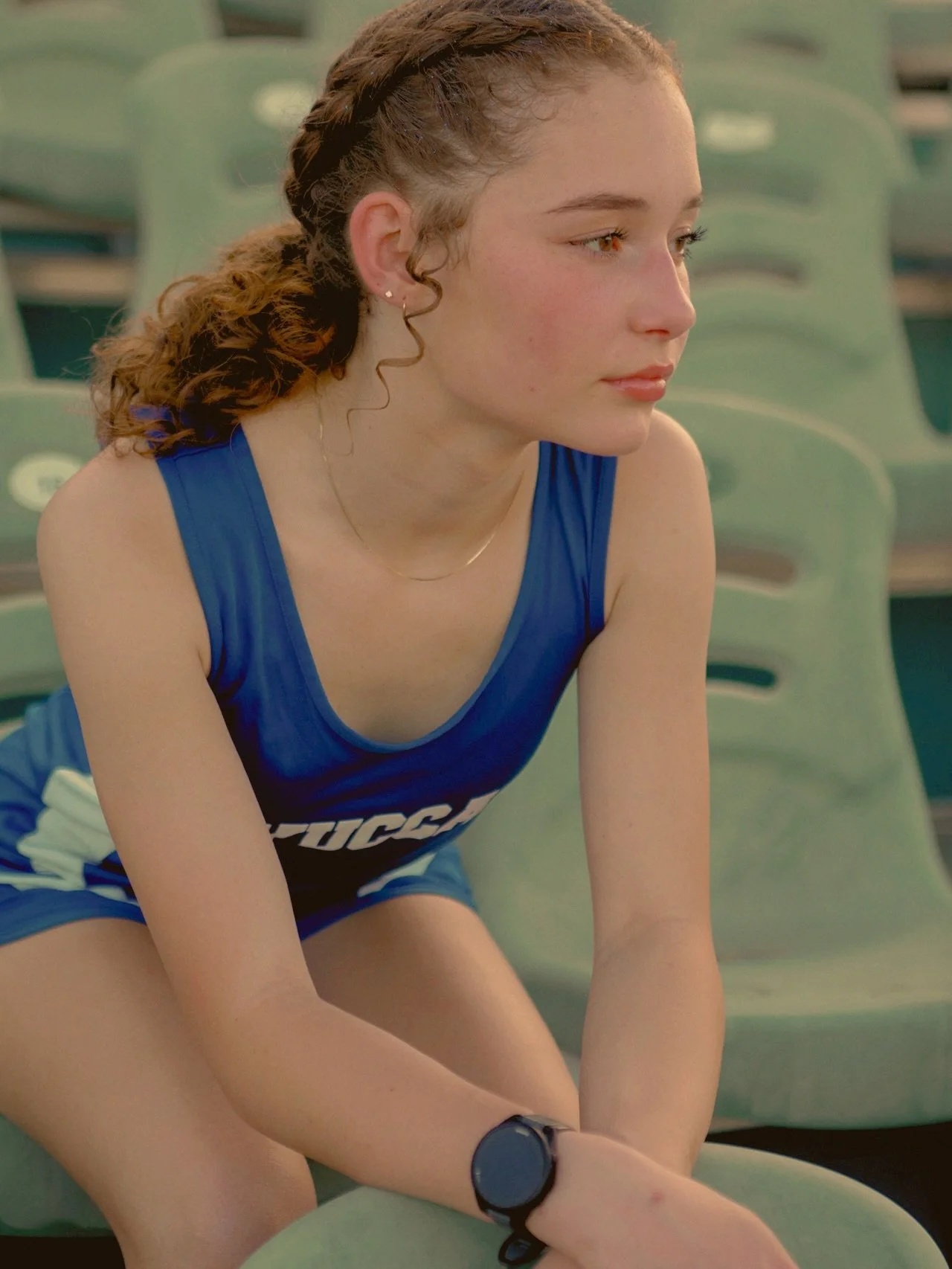 Focus. Track meet poise.