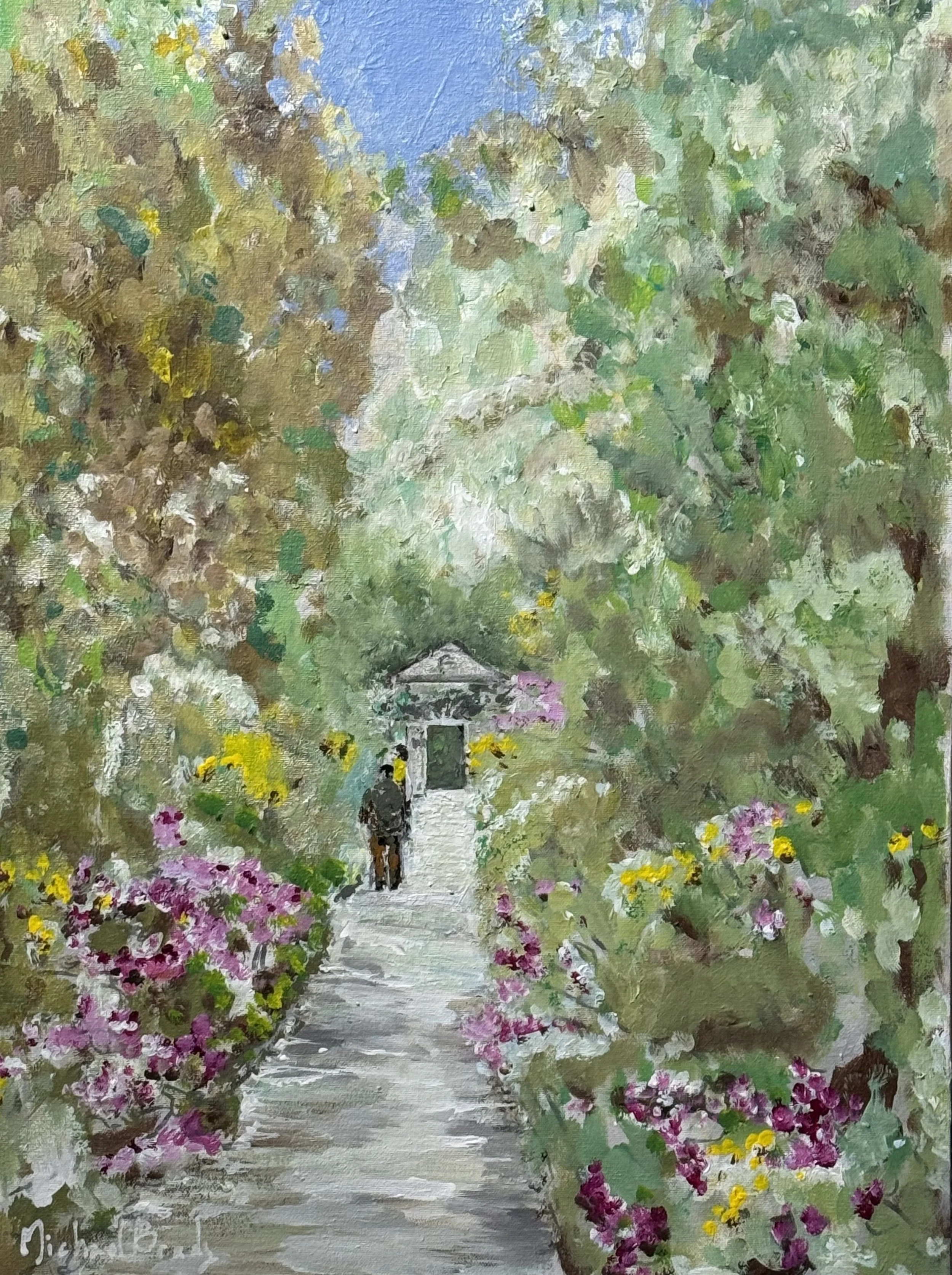 The Walled Garden - Ganish Island, Cork, Ireland 18" x 24"