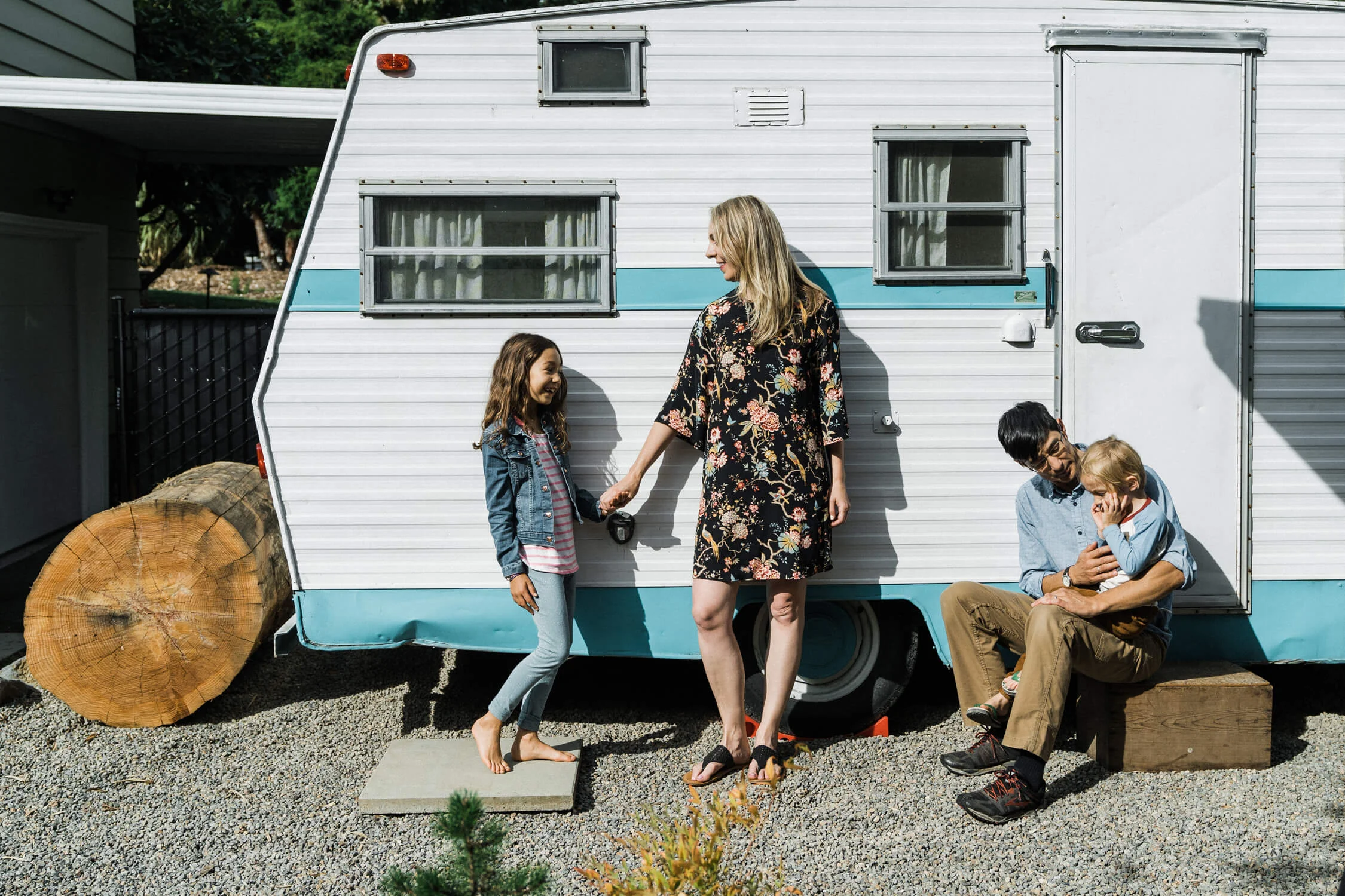 vintage trailer canned ham family boho lifestyle