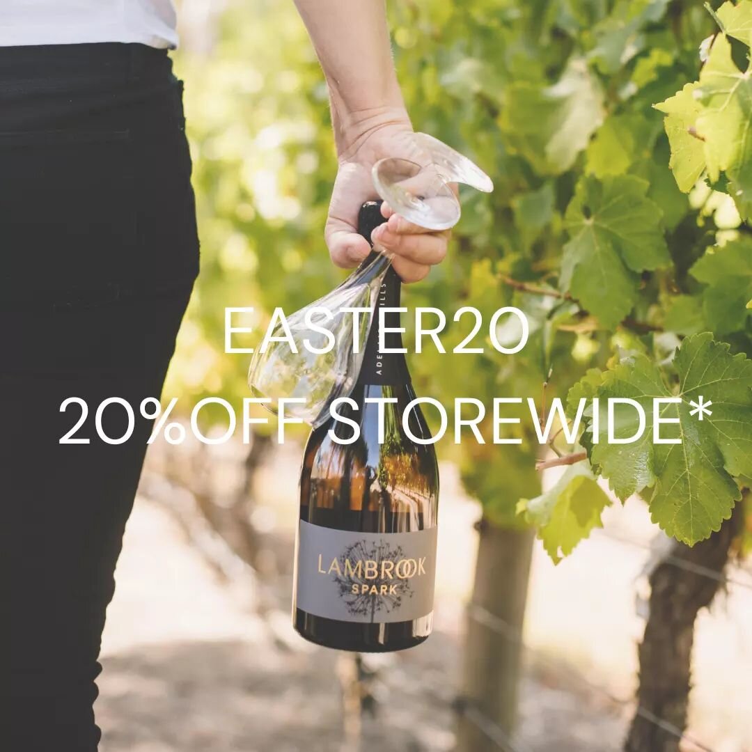Take a few bottles of Lambrook away with you this Easter, we hear our Adelaide Hills Pinot Noir goes great with chocolate 😉

To receive 20% off storewide enter EASTER20 at checkout. Excludes gift packs and gift cards. Sale on now until midnight 26th