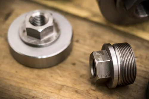 A machined part made at Emig Machine & Tool