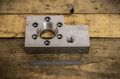 A machined part made at Emig Machine & Tool