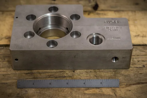 A machined part made at Emig Machine & Tool