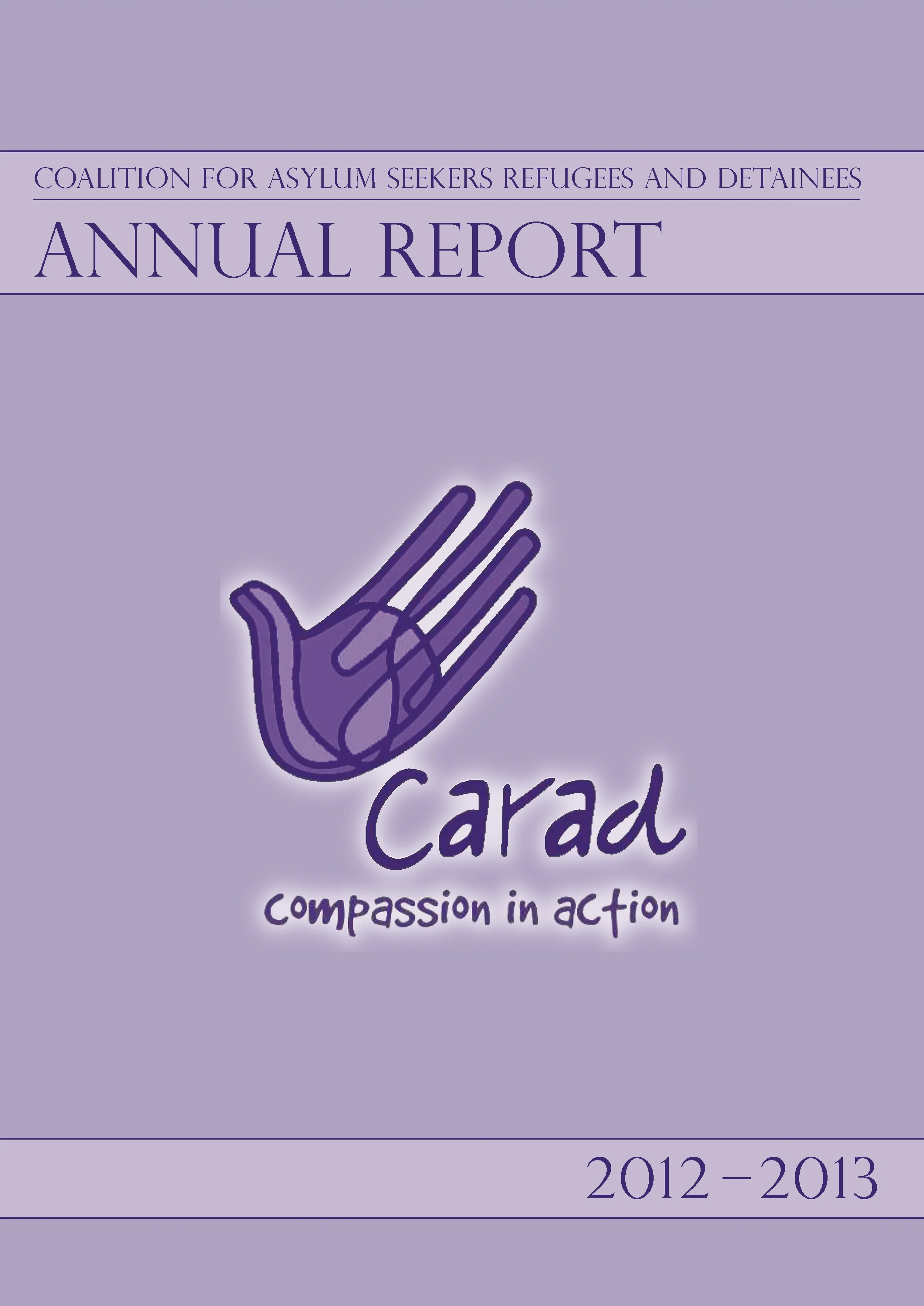 2013 CARAD ANNUAL REPORT