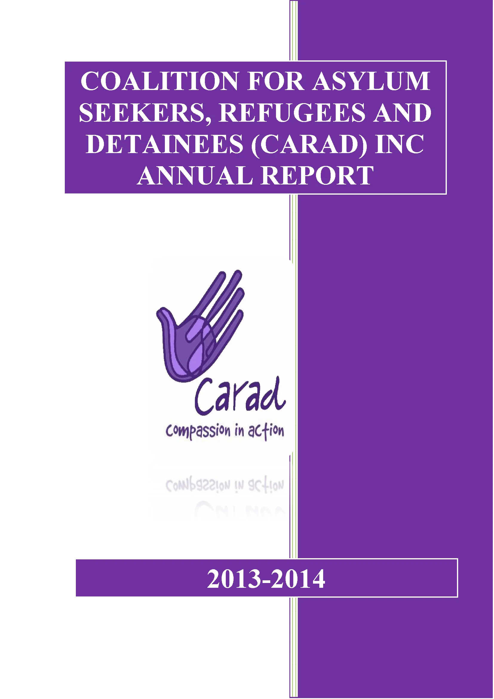 2014 CARAD ANNUAL REPORT